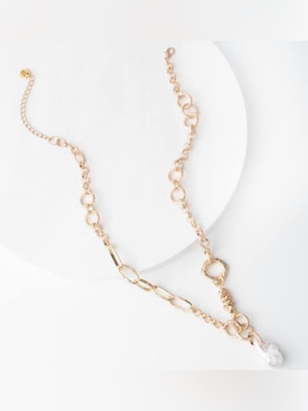 NEW Alicia Cate Pearl and Gold Necklace Plunder